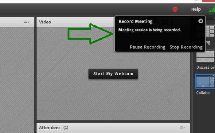 نحوه ضبط کردن جلسه ادوبی کانکت